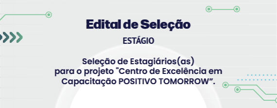 Edital de Seleção de Estágio